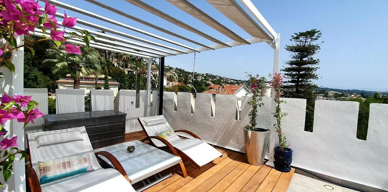 Best Seaview Penthouse+77M2 Privat Roof Terrace Near Beach And Cannes Vallauris Apartment