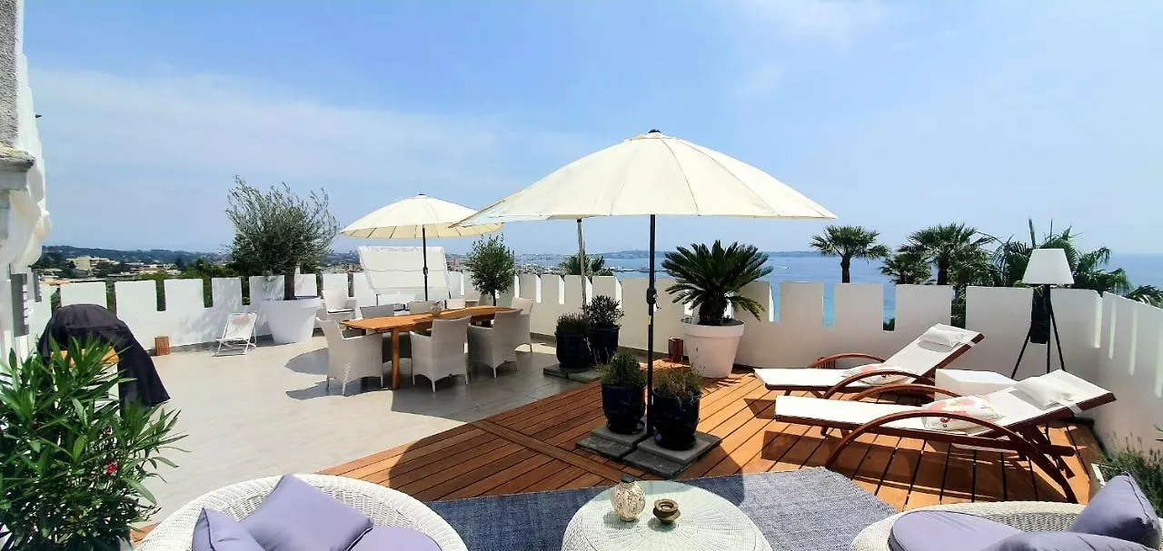 Best Seaview Penthouse+77M2 Privat Roof Terrace Near Beach And Cannes Vallauris